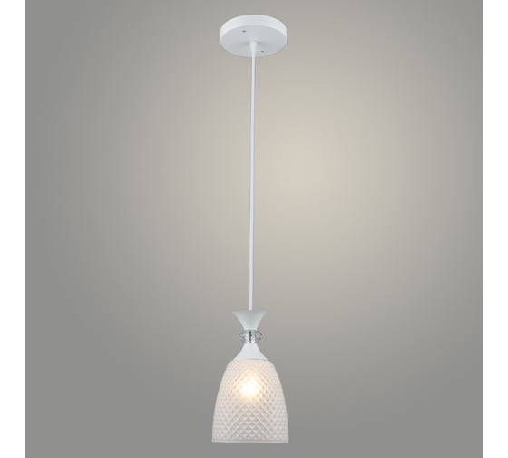 Изображение товара Подвес РОСТОК N5858/1HQ WT белый, 1x40W, Е27, d140 h800, QH23 988035327