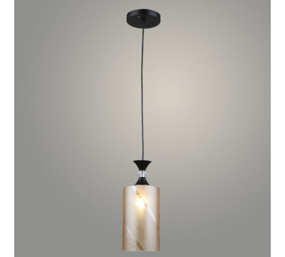 Изображение товара Подвес РОСТОК N5837/1HQ BK+AM черный, 1x40W, Е27, d120 h800, QH23 988372663