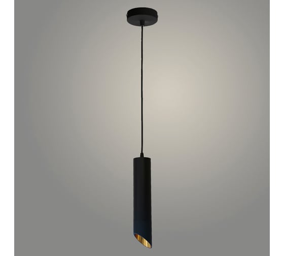 Изображение товара Подвес РОСТОК YZ60301-HX BK+GD черный/золото, 1x50W, GU10, d60 h1000, YIZ22 988014311