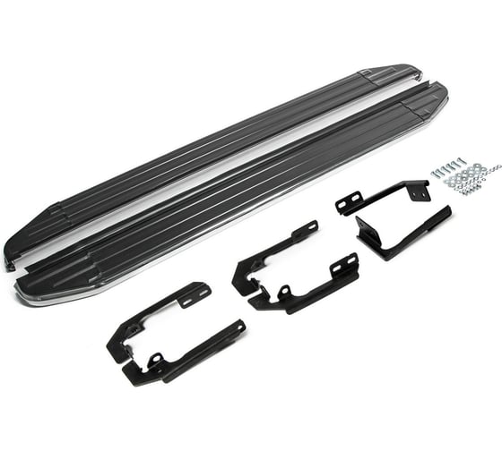 Изображение товара Пороги на автомобиль Rival Premium для Isuzu D-Max II рестайлинг 2017-н.в., 193 см, 2 шт., алюминий A193ALP.9101.1