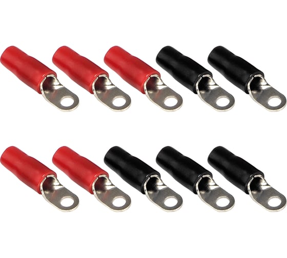 Изображение товара Клеммы кольцевые AURA 4,2мм, вход 8AWG/8мм2, (10 шт). ACN-R104/10