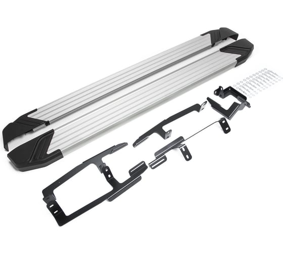 Изображение товара Пороги на автомобиль Rival Silver для Honda CR-V V 2017-н.в., 173 см, 2 шт., алюминий F173AL.2103.1