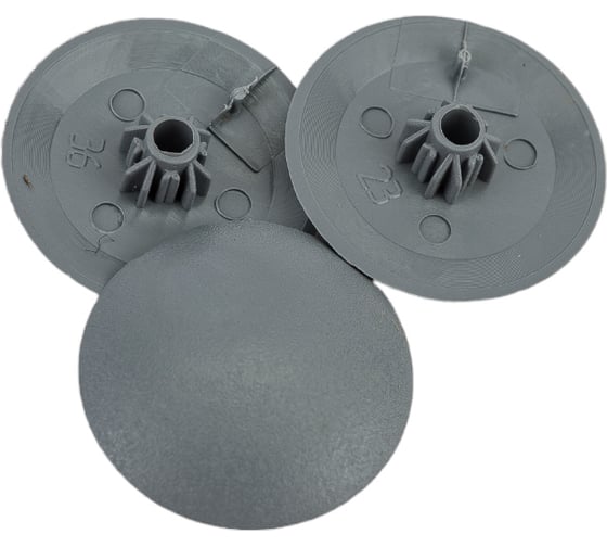 Изображение товара Заглушка ВИРТУОЗ № 2 темно-серая, 50 шт. 03737