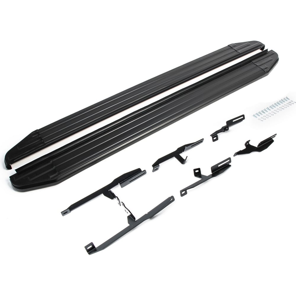 Изображение товара Пороги на автомобиль Rival Premium-Black для Suzuki Grand Vitara III 2005-2015 алюминий 173 см 2 шт