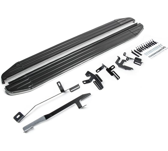 Изображение товара Пороги на автомобиль Rival Premium для Audi Q5 II 2017-н.в., 193 см, 2 шт., алюминий A193ALP.0302.2