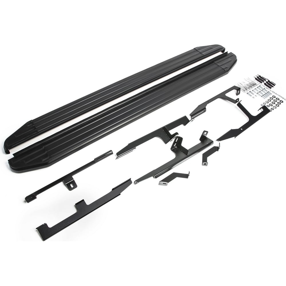 Изображение товара Пороги алюминиевые Rival Premium-Black для Audi Q7 II 2015-2020 2 шт