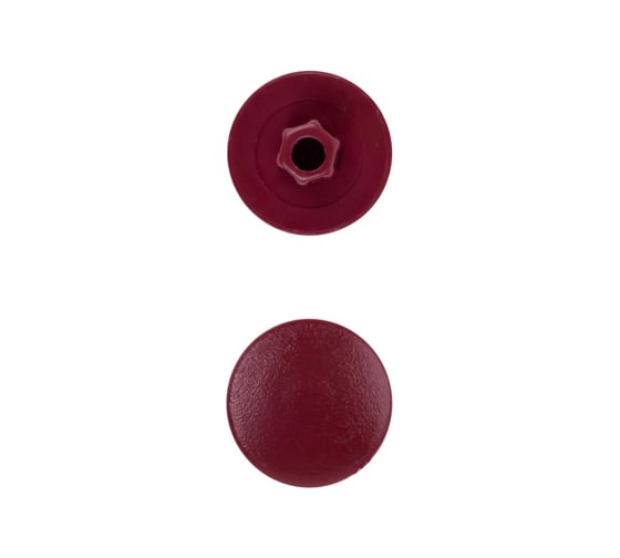 Изображение товара Заглушка под конфирмат ВИРТУОЗ бордо, 50 шт. 43290