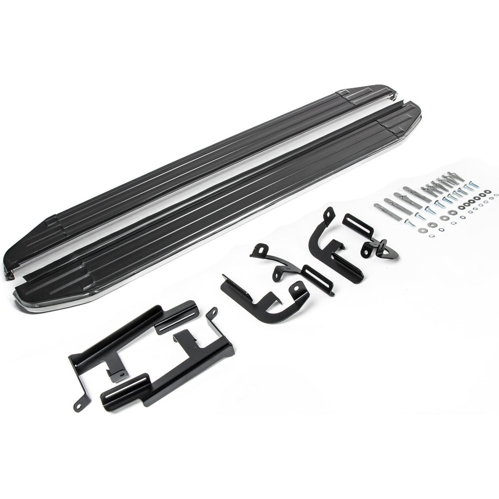 Изображение товара Пороги на автомобиль Rival Premium для Lifan X60 2016-н.в. 2 шт алюминий A160ALP