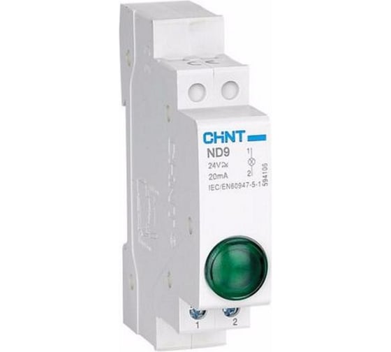 Изображение товара Индикатор CHINT ND9-1/w белый, AC/DC 230В LED 594128