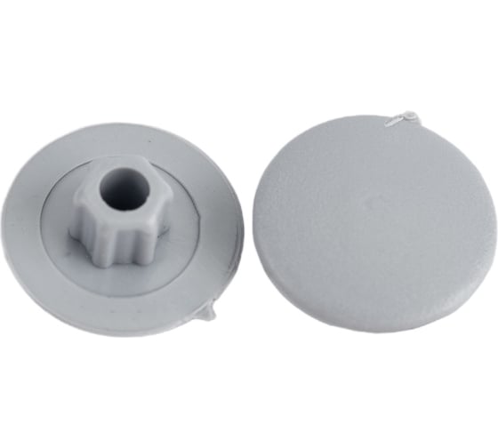 Изображение товара Заглушка под конфирмат ВИРТУОЗ светло-серая, 50 шт. 43429