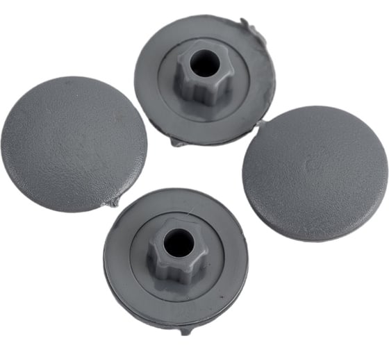 Изображение товара Заглушка под конфирмат ВИРТУОЗ темно-серая, 50 шт. 43474