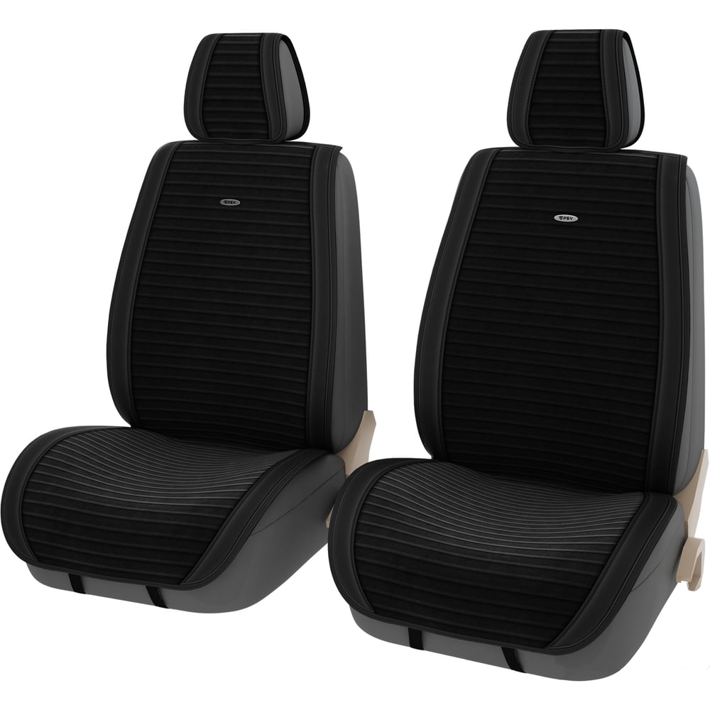 Изображение товара Накидки PSV Bliss 2 FRONT черные универсальные для передних сидений автомобиля