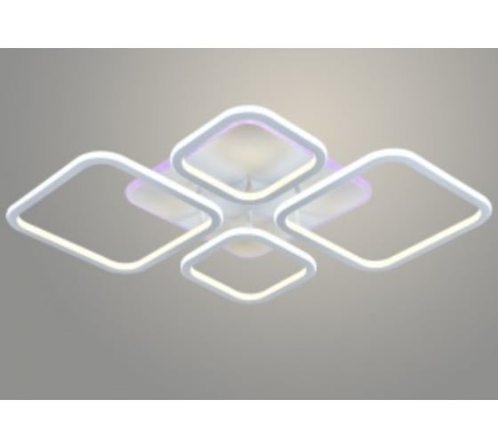 Изображение товара Люстра РОСТОК DK05839/4 PR WT белый 132W+10W LED RGB 3000-6500K d575 ПДУ(ИК) диммер, HN23 988033235