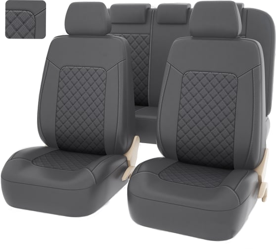 Изображение товара Чехлы PSV Elegant Next Серый ромб + экокожа 132212