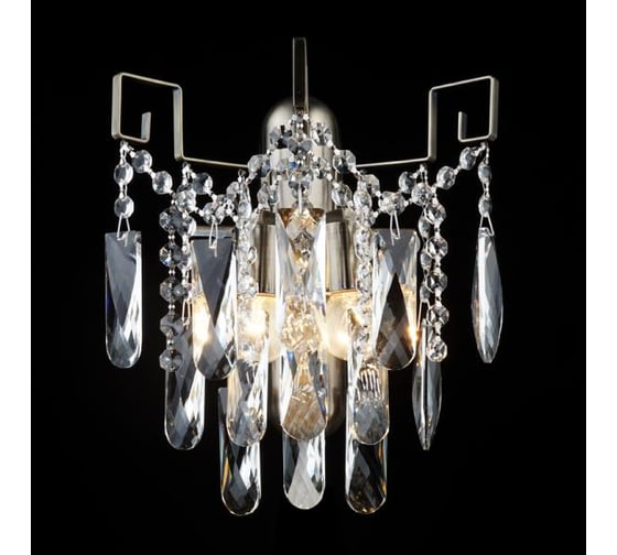 Изображение товара Бра РОСТОК E1658/2W AB бронза/хрусталь 2x40W E27 d300 h250, QH20 987692600