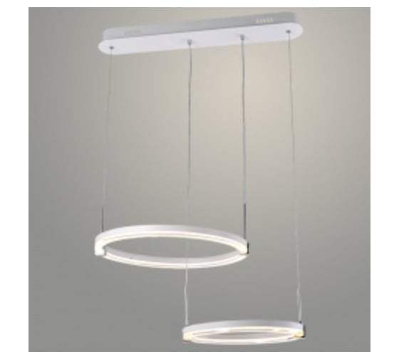 Изображение товара Люстра РОСТОК DK06097A/2 PR WT+CR белый/хром 76W LED 3000-6500K d610 ПДУ(ИК) диммер, HN23 988371647