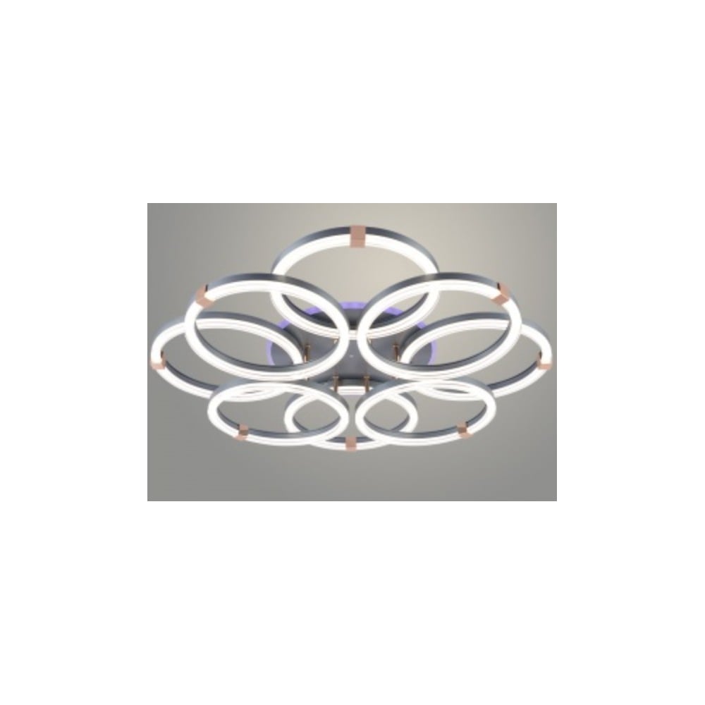 Изображение товара Люстра РОСТОК DK06093/4+4 PR SILVER+FGD с RGB подсветкой и управление пультом