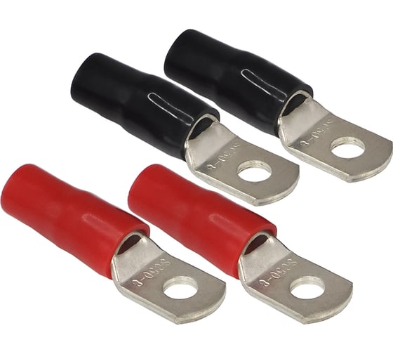 Изображение товара Клеммы кольцевые AURA 8,5мм, вход 0AWG/50мм2, (4 шт). ACN-R508/4