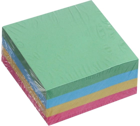 Изображение товара Блок с липким краем Calligrata 51x51 мм 250 листов, 4 цвета пастель 5491819