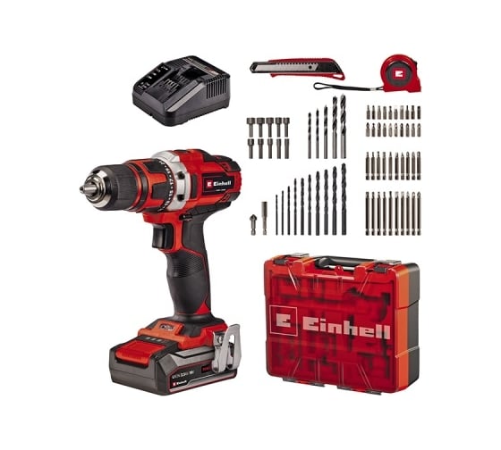 Изображение товара Аккумуляторная дрель Einhell PXC TE-CD 18/40 Li +69 (1x2,5Ah) 4513955