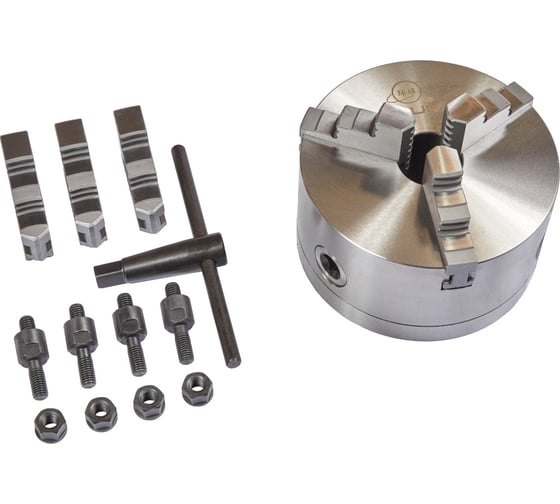 Изображение товара Патрон токарный 7100-0029 K11-160/C5 160 мм, прямые и обратные кулачки YTUM ch16029