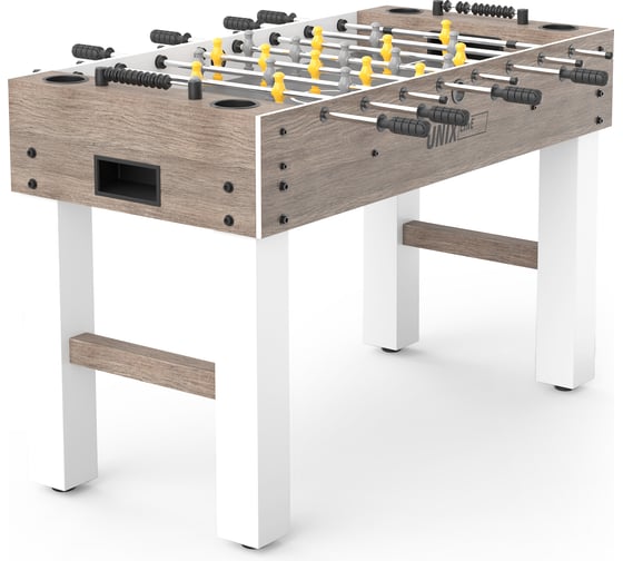 Изображение товара Игровой стол складной UNIXline Футбол - Кикер 125x61см, Grey Wood GTS125X61GWD