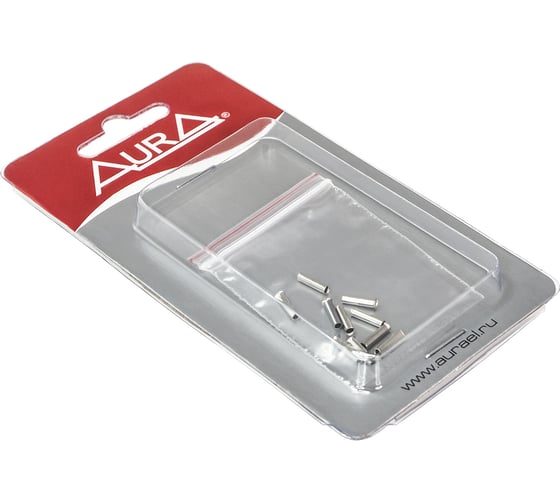 Изображение товара Наконечник кабельный AURA никель, под кабель 16AWG/1,50мм2, (10шт.) APT-4150