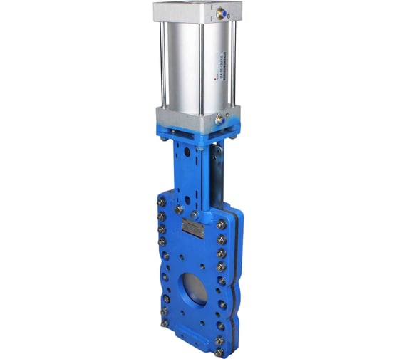 Изображение товара Задвижка шиберная, сквозной нож DN.ru SN-WCB-304-NBR-2W-Fb-2P Ду250 Ру10, пневмопривод D040-08865