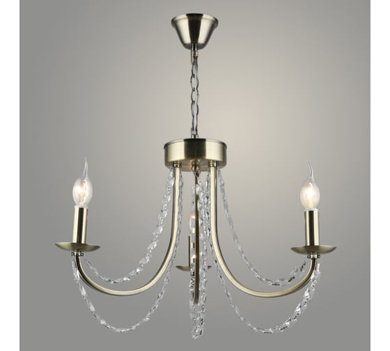 Изображение товара Люстра РОСТОК KH2162/3 AB бронза 3x60W E14 d560 h640 crst, QH23 988367648