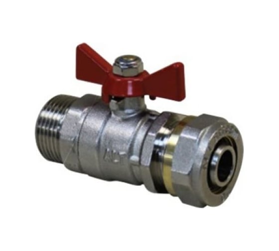 Изображение товара Шаровой кран Altstream под обжим нар.р. 20х3/4" бабочка 014190204
