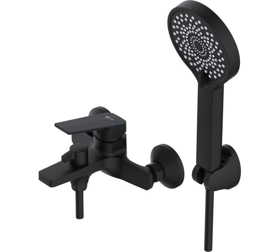 Изображение товара Смеситель для ванны AV Engineering D35, серия WIN (black) AVWIN3-BL165-130