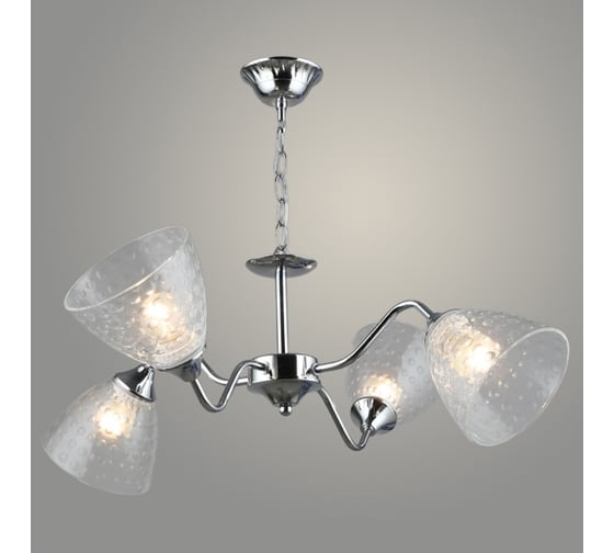 Изображение товара Люстра РОСТОК KH2155/4 СН хром 4x40W E27 d650 h460, QH23 988370964