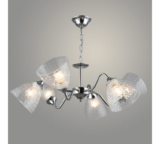 Изображение товара Люстра РОСТОК KH2155/6 СН хром 6x40W E27 d650 h460, QH23 988370965