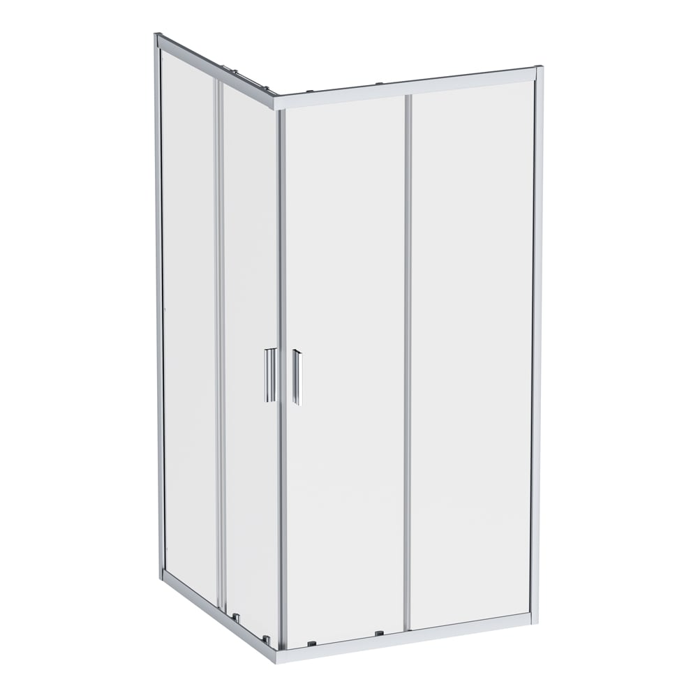 Изображение товара Душевое ограждение AM.PM Gem квадратное с раздвижными дверьми 100x100 хром матовый
