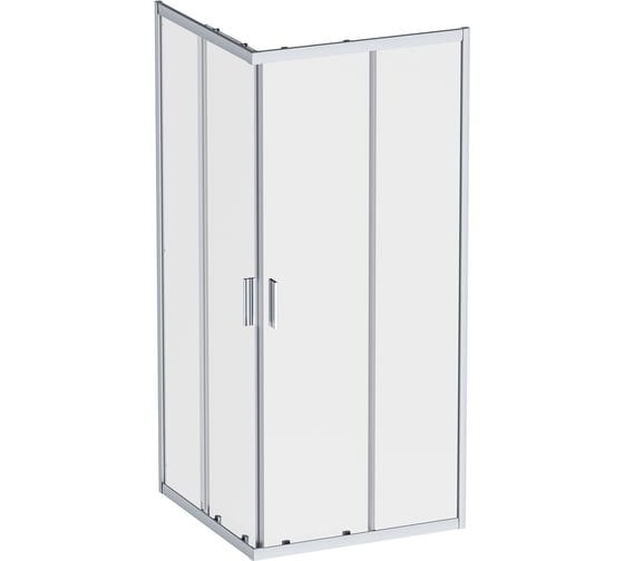 Изображение товара Душевое ограждение AM.PM Gem квадратное, раздвижные двери, 90x90, хром матовый, стекло прозрачное W90G-403-9090MT