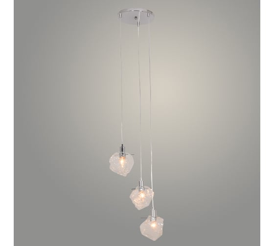 Изображение товара Подвес РОСТОК 230915/3HQ CR хром, 3x40W, E14, d300 h1300, XLD23 988372337