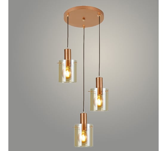 Изображение товара Подвес РОСТОК 94541/3HQ GD золото, 3x40W, E27, d340 h950, GNV23 988371300