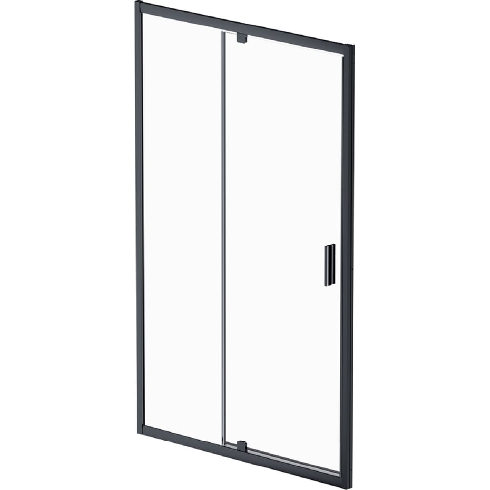 Изображение товара Дверь душевая распашная AM.PM Gem 120x195 черная стеклянная