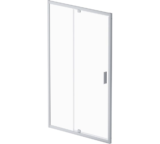 Изображение товара Дверь душевая распашная AM.PM Gem 120x195, серебро, стекло прозрачное W90G-120-1P-MT