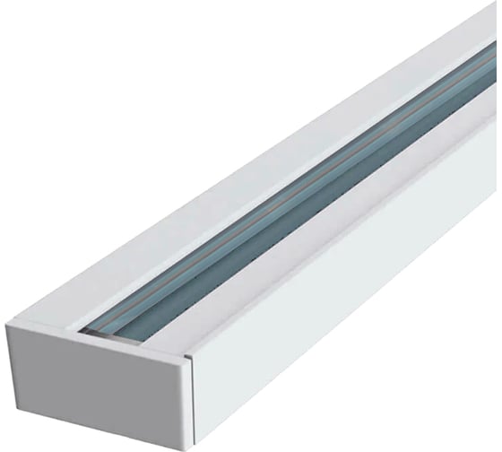 Изображение товара Шинопровод РОСТОК N1-2M 1-фазный WH белый 2м в комплекте с вводом питания и заглушкой, STB23 988369078