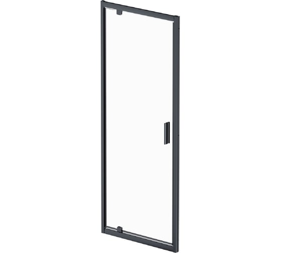 Изображение товара Дверь душевая распашная AM.PM Gem 80x195, черный, стекло прозрачное W90G-80-1P-BT