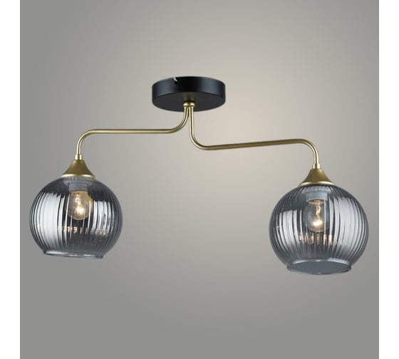 Изображение товара Люстра РОСТОК N5481/2 GD+BK золото/черный 2x40W E27 d510 h310, QH23 988370169