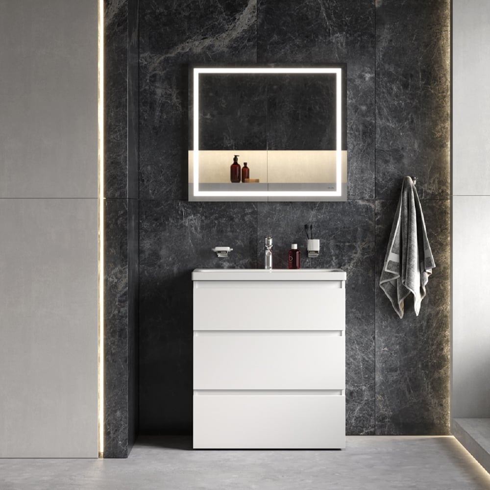 Изображение товара Напольный комплект AM.PM Gem S 75 см с раковиной и зеркалом