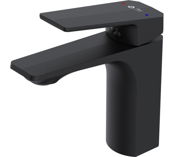 Изображение товара Смеситель для умывальника AV Engineering D35, серия WIN (black) AVWIN1-BL165-110