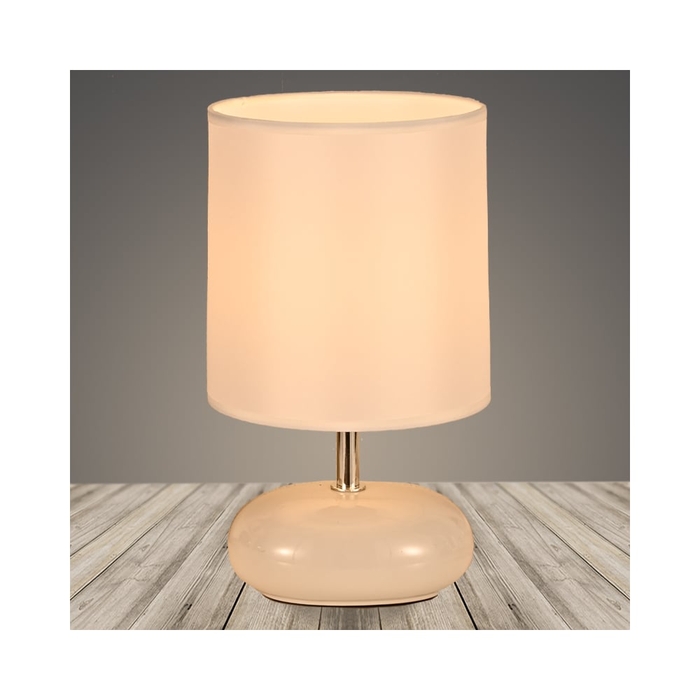 Изображение товара Настольная лампа РОСТОК 18338 BG бежевый с абажуром и цоколем E27