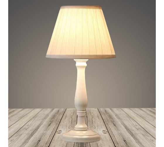 Изображение товара Настольная лампа РОСТОК A19165 WT белый/бежевый абажур h450 1x40W E27, DIY22 988013729