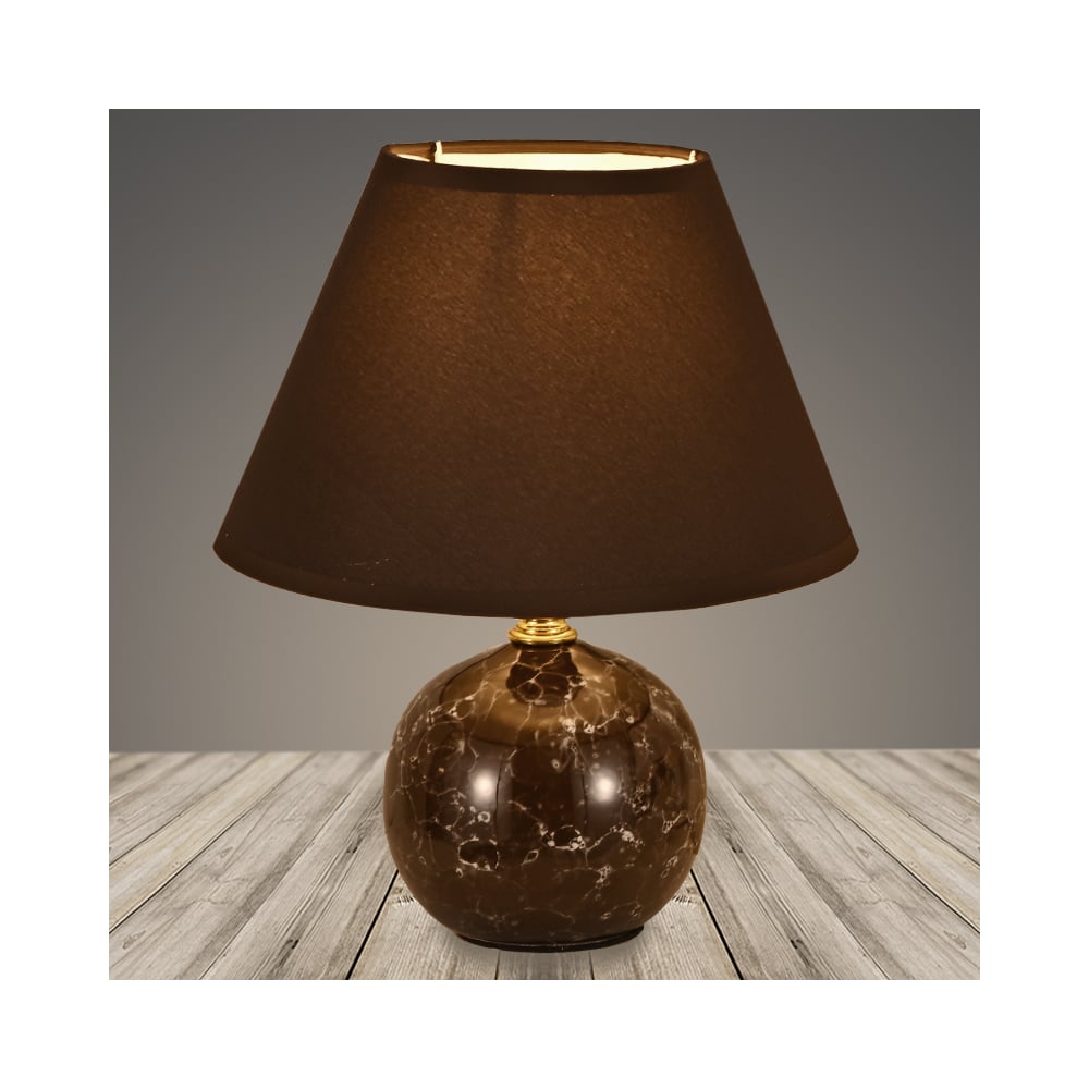 Изображение товара Настольная лампа РОСТОК 18324 COF коричневый для модерна с абажуром