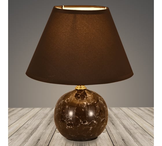 Изображение товара Настольная лампа РОСТОК 18324 COF коричневый/коричневый абажур h240 1x60W E27, DIY22 988017894