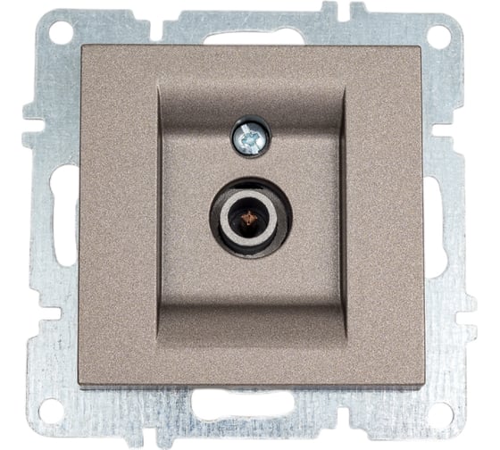 Изображение товара Розетка с ТВ экраном пропускная Arvia Electric цвет антрацит 50062000272