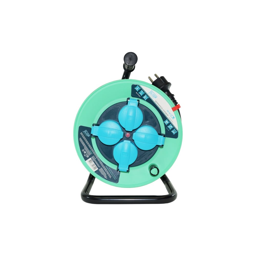 Изображение товара Удлинитель на катушке Jilion IP44 30м 4 розетки защита от воды и пыли